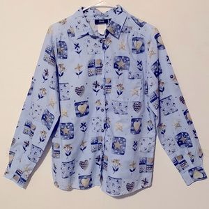 Tapestry Button Down Women’s Shirt